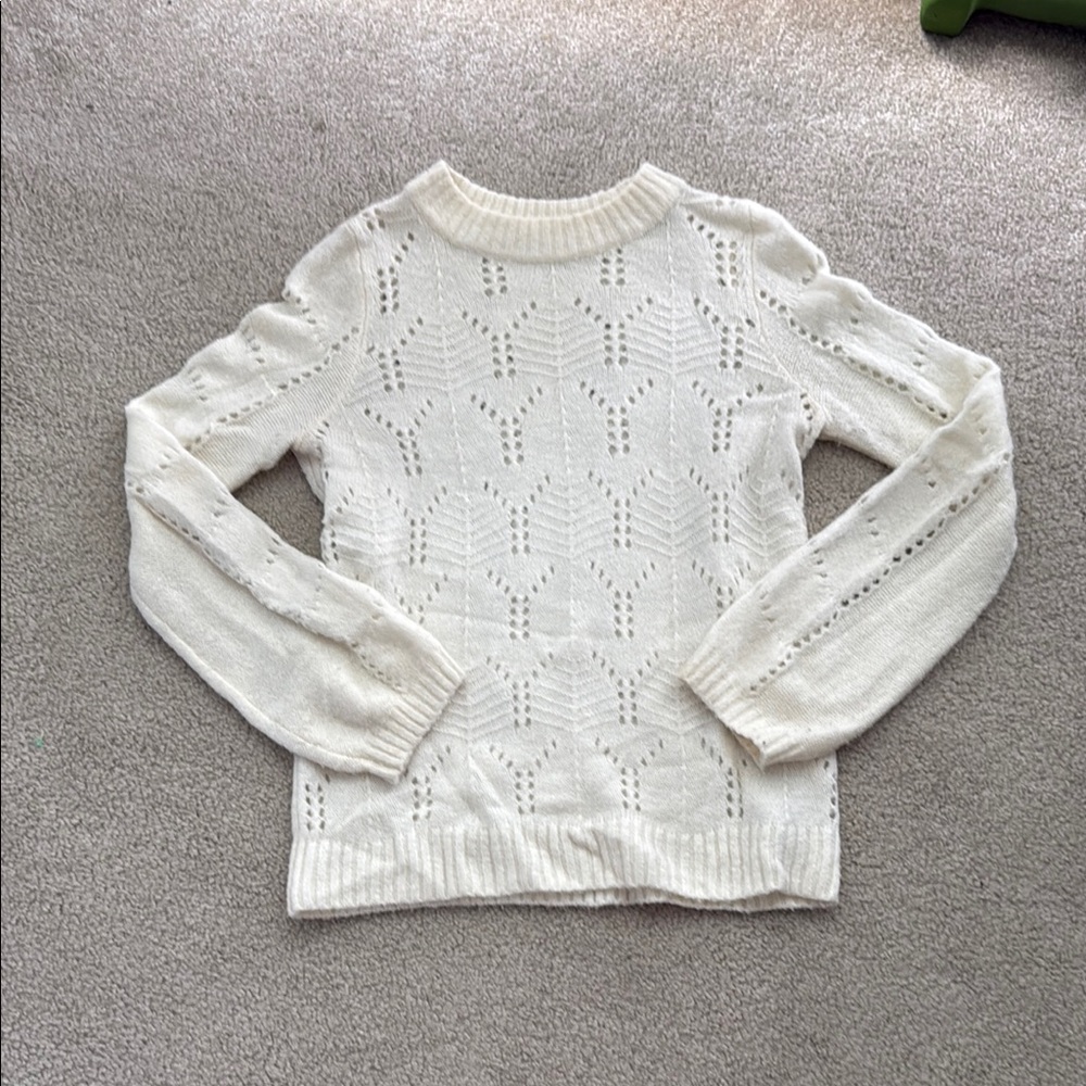 GAP White Knit Sweater